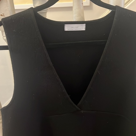 Oak & Fort - Black wool feel dress with pockets - M - Picture 4 of 8
